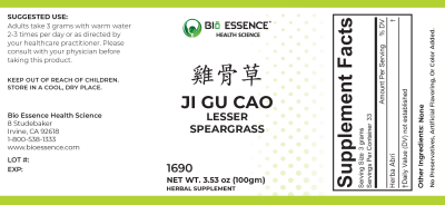 traditional Chinese medicine, herbs, Bioessence, Ji Gu Cao