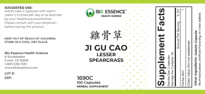 traditional Chinese medicine, herbs, Bioessence, Ji Gu Cao