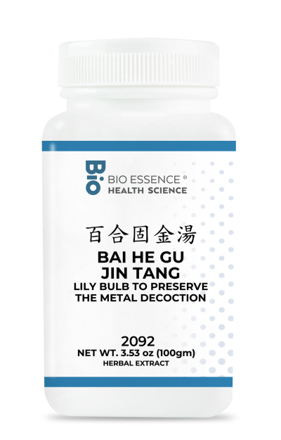 traditional Chinese medicine, herbs, Bioessence,  Bai He Gu Jin Tang