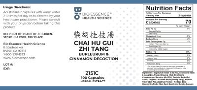 traditional Chinese medicine, herbs, Bioessence,  Chai Hu Gui Zhi Tang