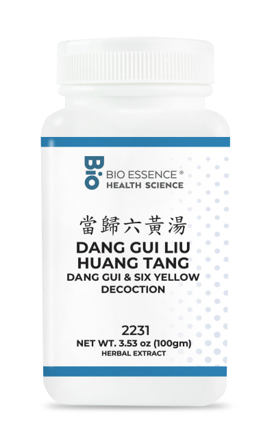 traditional Chinese medicine, herbs, Bioessence,  Dang Gui Liu Huang Tang