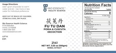 traditional Chinese medicine, herbs, Bioessence,  Fu Tu Dan