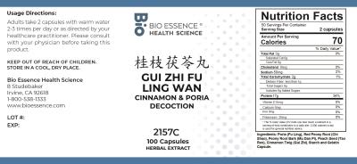 traditional Chinese medicine, herbs, Bioessence,  Gui Zhi Fu Ling Wan