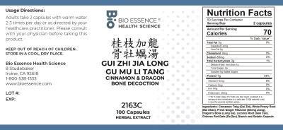 traditional Chinese medicine, herbs, Bioessence,  Gui Zhi Jia Long Gu Mu Li Tang