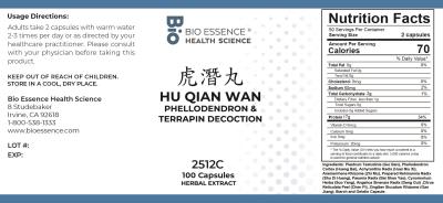traditional Chinese medicine, herbs, Bioessence,  Hu Qian Wan