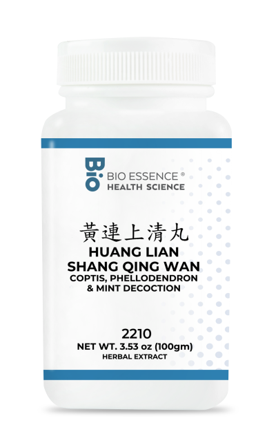 traditional Chinese medicine, herbs, Bioessence,  Huang Lian Shang Qing Wan
