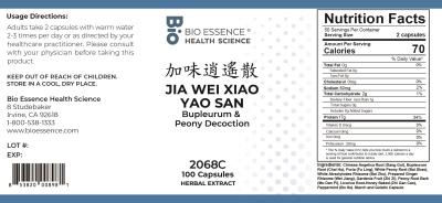 traditional Chinese medicine, herbs, Bioessence,  Jia Wei Xiao Yao San