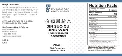 traditional Chinese medicine, herbs, Bioessence,  Jin Suo Gu Jing Wan