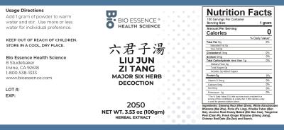traditional Chinese medicine, herbs, Bioessence,  Liu Jun Zi Tang