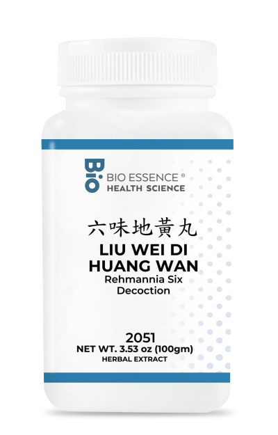 traditional Chinese medicine, herbs, Bioessence,  Liu Wei Di Huang Wan