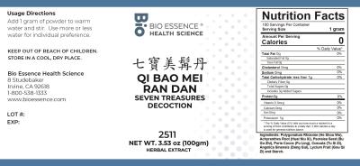 traditional Chinese medicine, herbs, Bioessence,  Qi Bao Mei Ran Dan