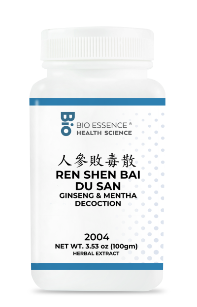 traditional Chinese medicine, herbs, Bioessence,  Ren Shen Bai Du San