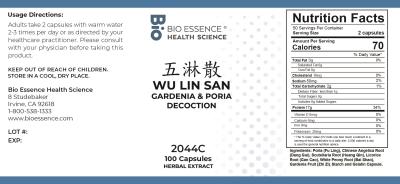 traditional Chinese medicine, herbs, Bioessence,  Wu Lin San