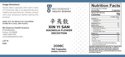 traditional Chinese medicine, herbs, Bioessence,  Xin Yi San