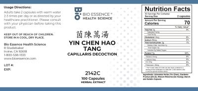 traditional Chinese medicine, herbs, Bioessence,  Yin Chen Hao Tang