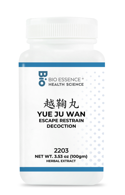 traditional Chinese medicine, herbs, Bioessence,  Yue Ju Wan