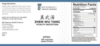 traditional Chinese medicine, herbs, Bioessence,  Zhen Wu Tang