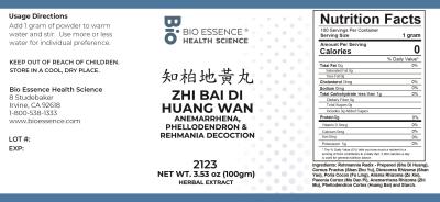 traditional Chinese medicine, herbs, Bioessence,  Zhi Bai Di Huang Wan
