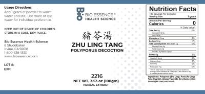traditional Chinese medicine, herbs, Bioessence,  Zhu Ling Tang