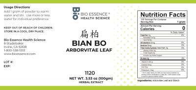 traditional Chinese medicine, herbs, Bioessence, Bian Bo