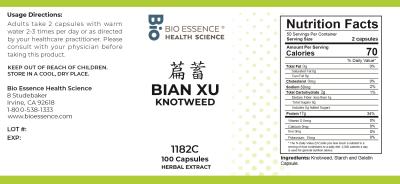 traditional Chinese medicine, herbs, Bioessence, Bian Xu