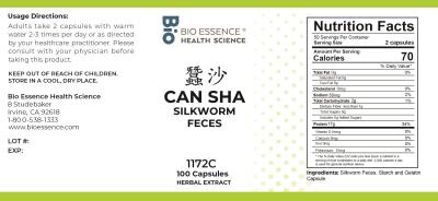 traditional Chinese medicine, herbs, Bioessence, Can Sha