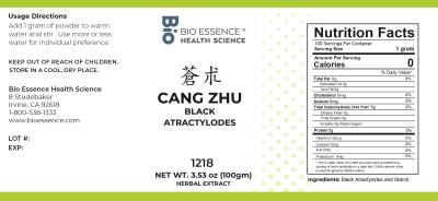 traditional Chinese medicine, herbs, Bioessence, Cang Zhu
