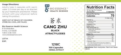 traditional Chinese medicine, herbs, Bioessence, Cang Zhu