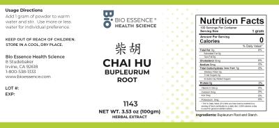 traditional Chinese medicine, herbs, Bioessence, Chai Hu
