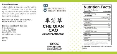 traditional Chinese medicine, herbs, Bioessence, Che Qian Cao