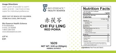 traditional Chinese medicine, herbs, Bioessence, Chi Fu Ling