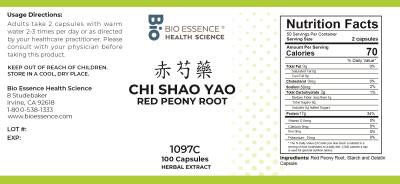 traditional Chinese medicine, herbs, Bioessence, Chi Shao Yao