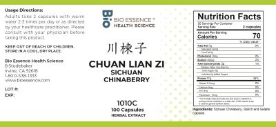 traditional Chinese medicine, herbs, Bioessence, Chuan Lian Zi