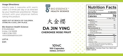 traditional Chinese medicine, herbs, Bioessence, Da Jin Ying