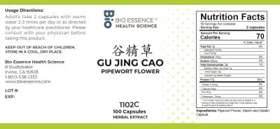 traditional Chinese medicine, herbs, Bioessence, Gu Jing Cao