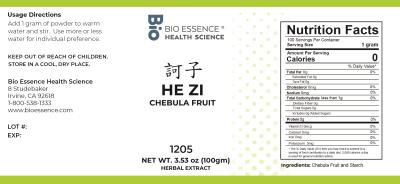 traditional Chinese medicine, herbs, Bioessence, He Zi