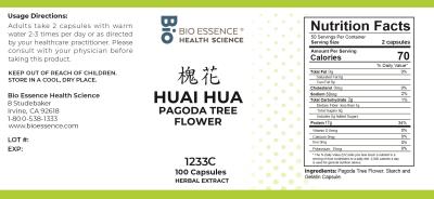 traditional Chinese medicine, herbs, Bioessence, Huai Hua