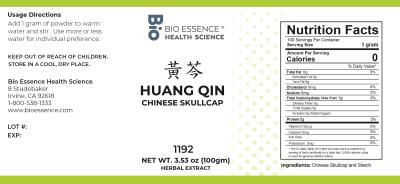 traditional Chinese medicine, herbs, Bioessence, Huang Qin