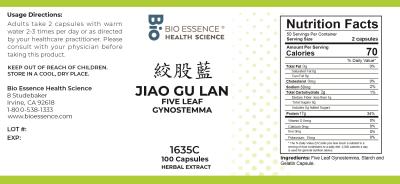 traditional Chinese medicine, herbs, Bioessence, Jiao Gu Lan