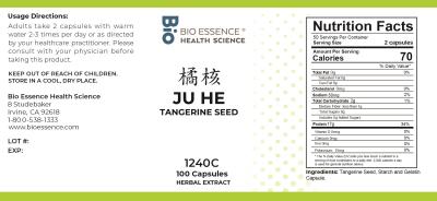 traditional Chinese medicine, herbs, Bioessence, Ju He