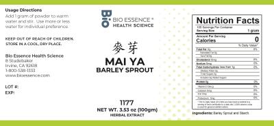 traditional Chinese medicine, herbs, Bioessence, Mai Ya