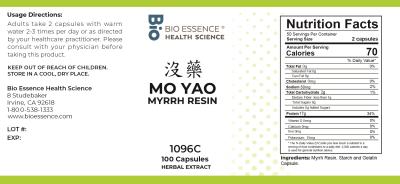 traditional Chinese medicine, herbs, Bioessence, Mo Yao