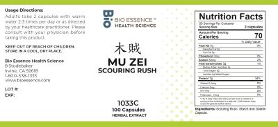 traditional Chinese medicine, herbs, Bioessence, Mu Zei