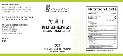 traditional Chinese medicine, herbs, Bioessence, Nyu Zhen Zi