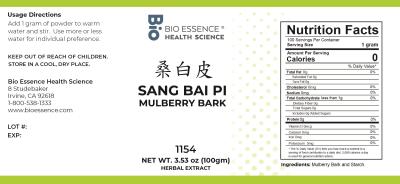 traditional Chinese medicine, herbs, Bioessence, Sang Bai Pi