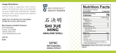 traditional Chinese medicine, herbs, Bioessence, Shi Jue Ming