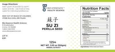 traditional Chinese medicine, herbs, Bioessence, Su Zi