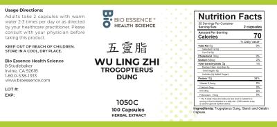 traditional Chinese medicine, herbs, Bioessence, Wu Ling Zhi