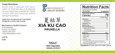 traditional Chinese medicine, herbs, Bioessence, Xia Ku Cao