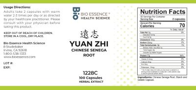 traditional Chinese medicine, herbs, Bioessence, Yuan Zhi